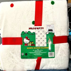 Hello kitty Christmas blanket!